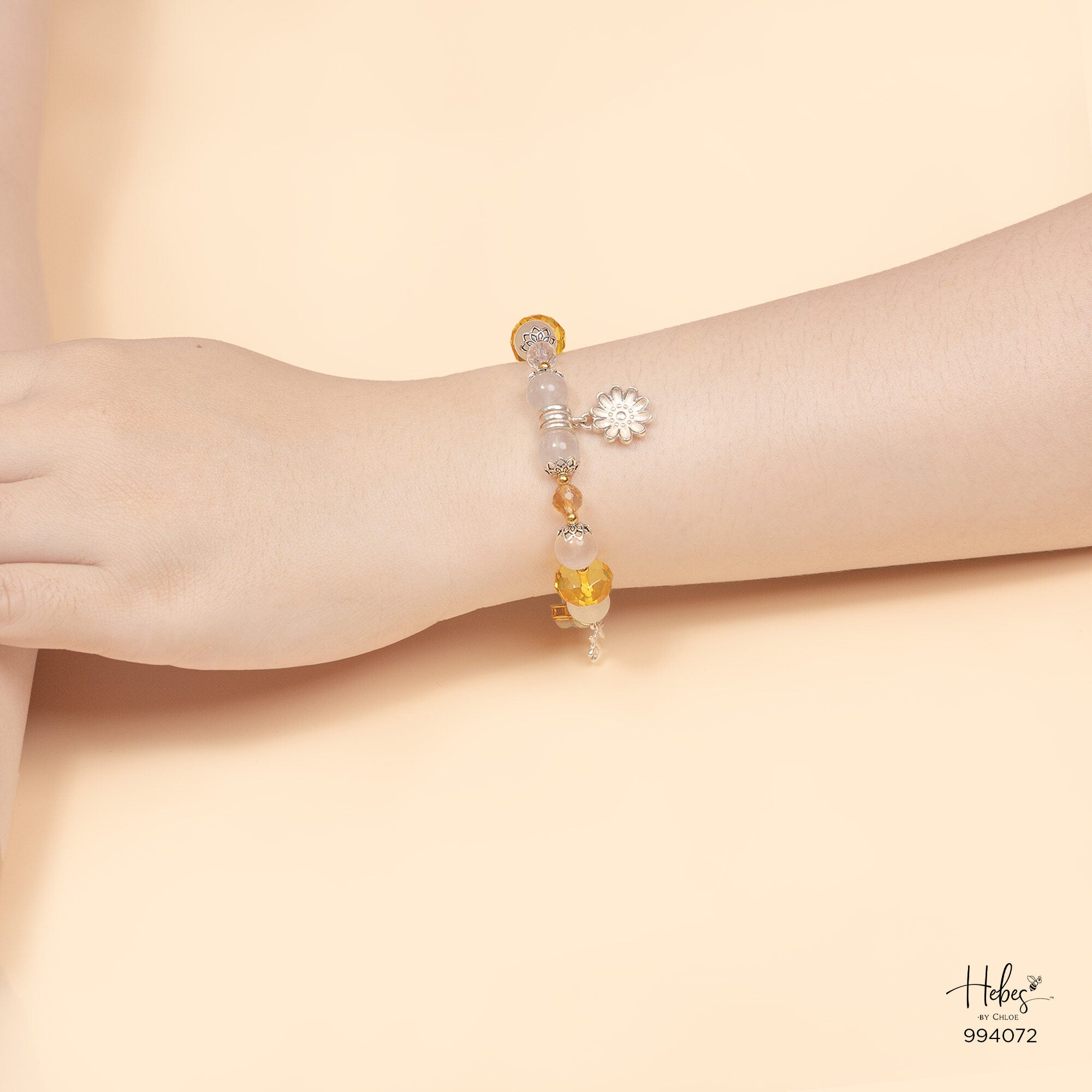 Amber Four-Clover Leaf Bracelet 994072
