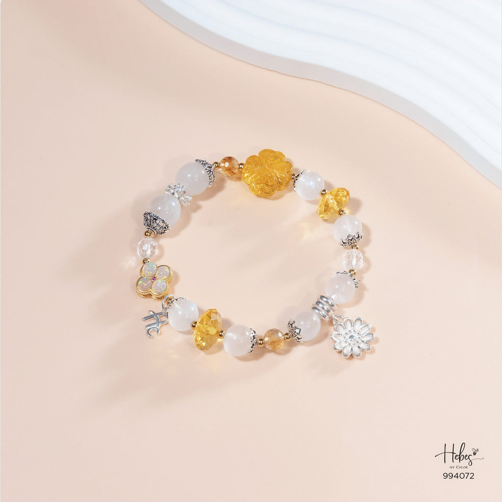 Amber Four-Clover Leaf Bracelet 994072