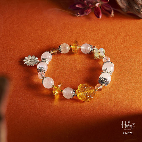 Amber Four-Clover Leaf Bracelet 994072