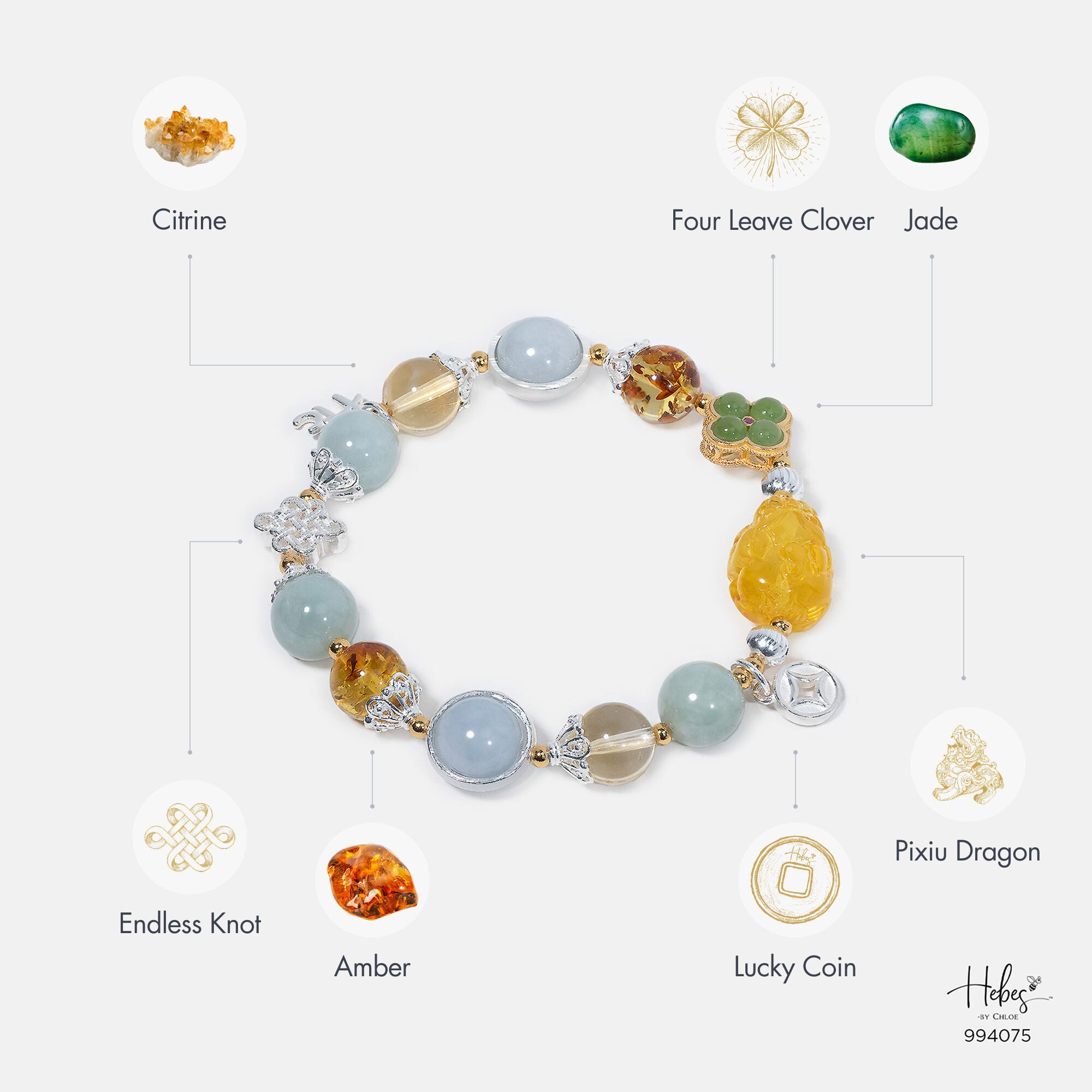 Amber Pixiu Bracelet 994075