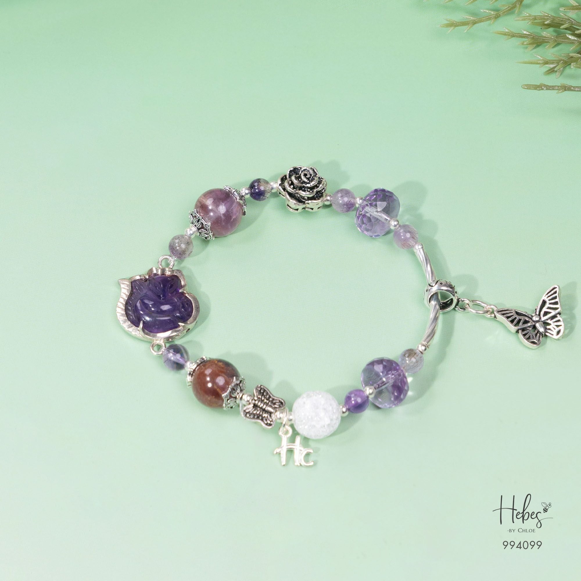 Custom Limited Amethyst Fairy Fox Bracelet 994099