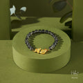 Glimmer Black Rutilated Golden Fish Bracelet 994186