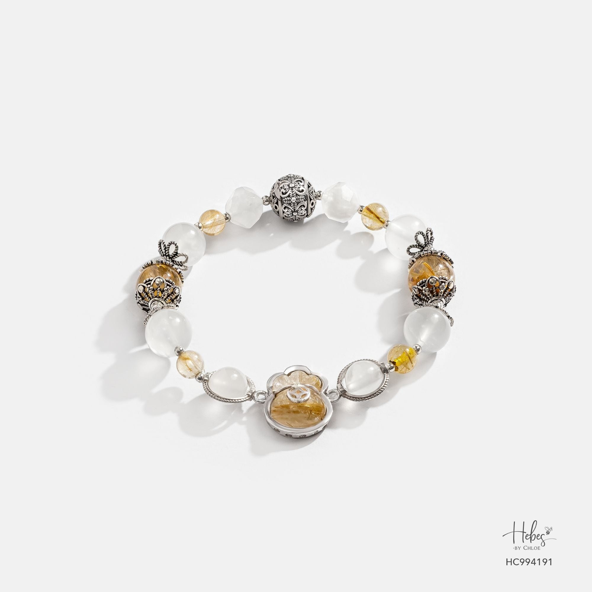 Yellow Rutilated Quartz Money Pouch Bracelet 994191