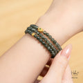 Glimmer Green Rutilated Golden Apricot Bracelet 994193