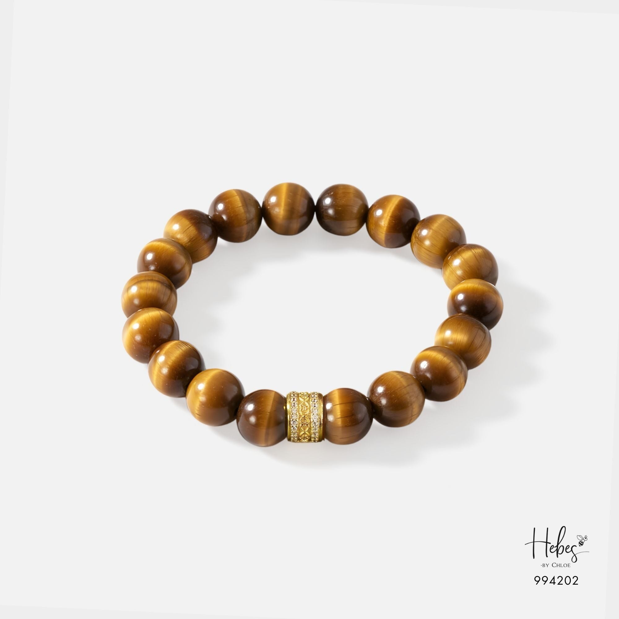 The Emperor Yellow Tiger Eye Gold Lu Feng Bracelet 994202