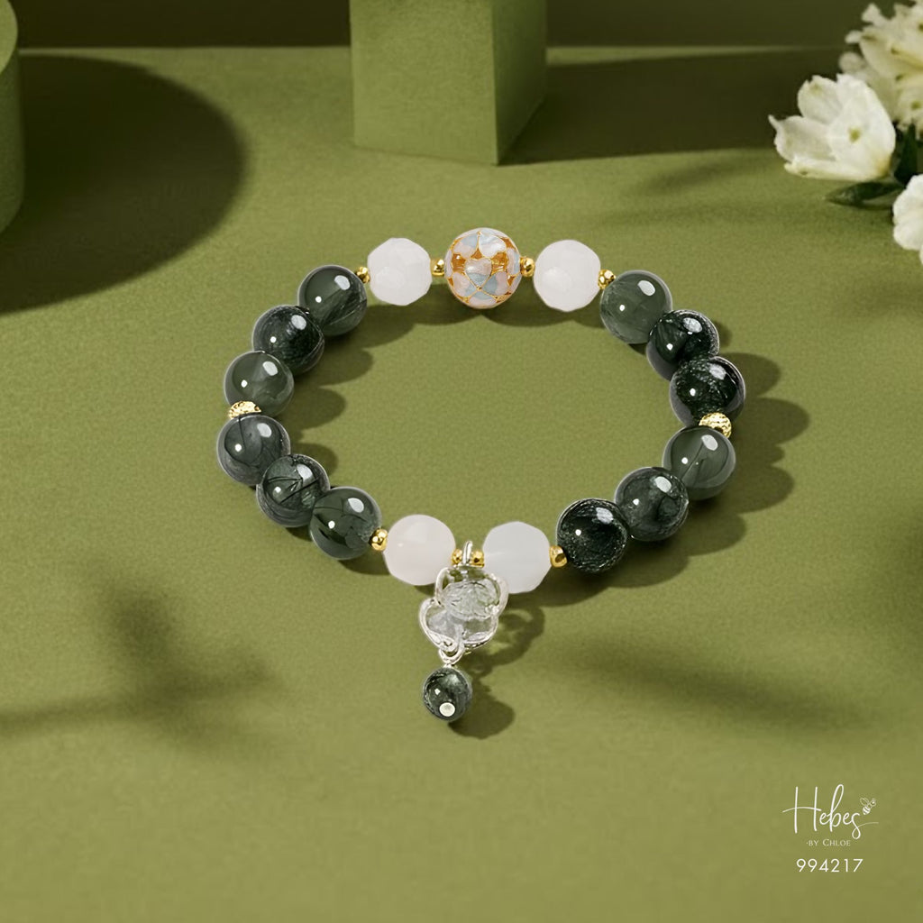 Fortuna Green Rutilated Pixiu Bracelet 994217