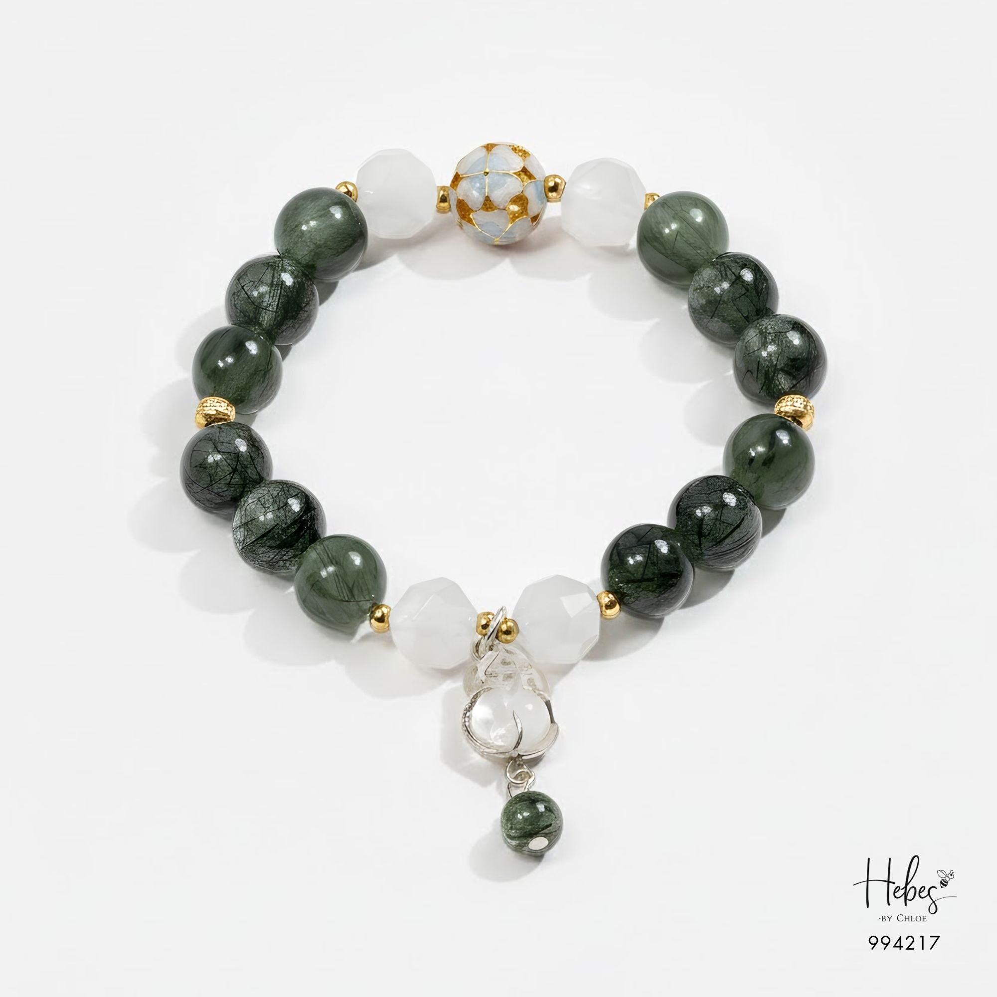 Fortuna Green Rutilated Pixiu Bracelet 994217