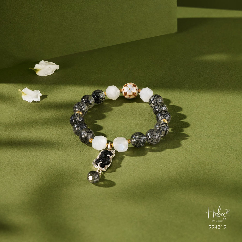 Fortuna Black Rutilated Fairy Fox Bracelet 994219