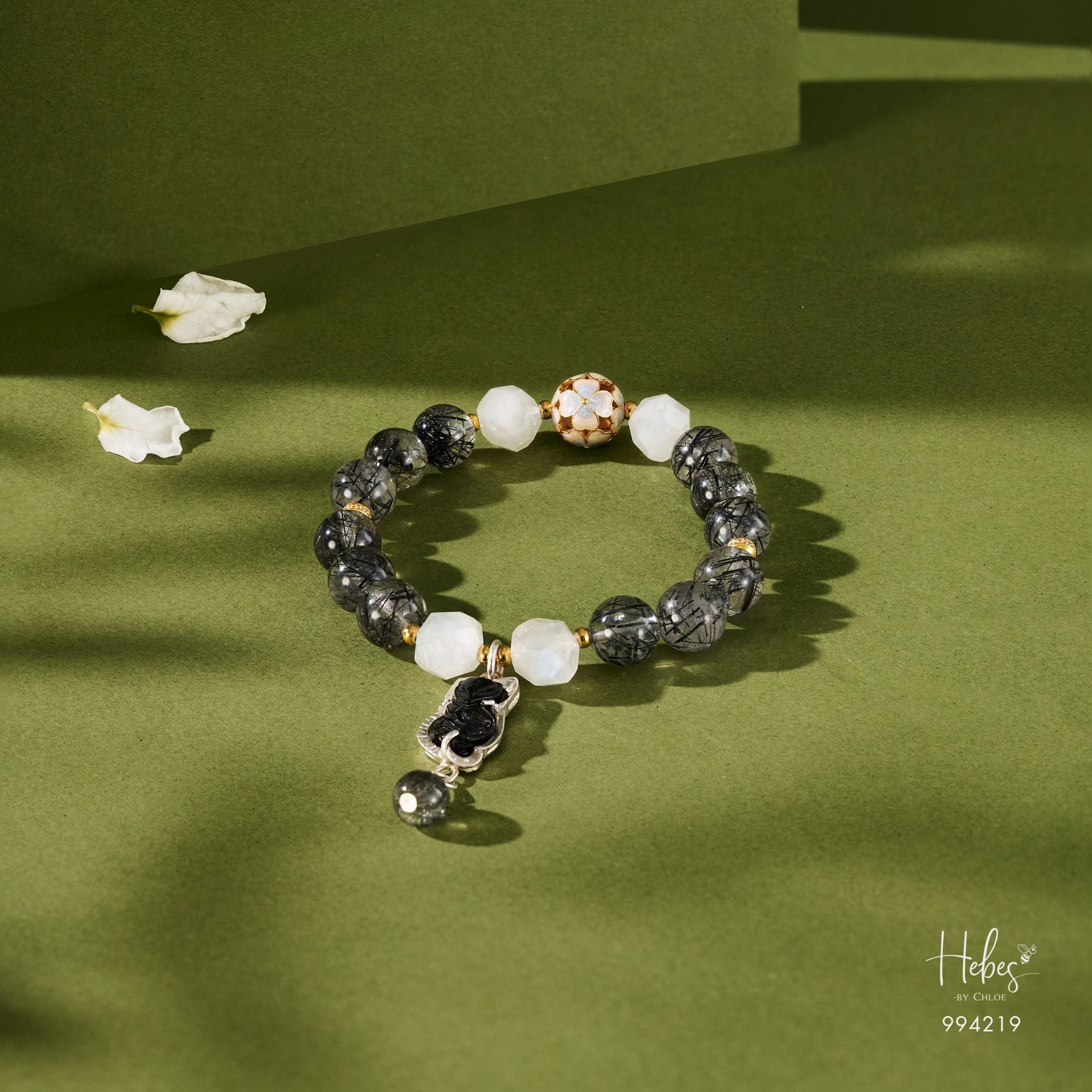 Fortuna Black Rutilated Fairy Fox Bracelet 994219
