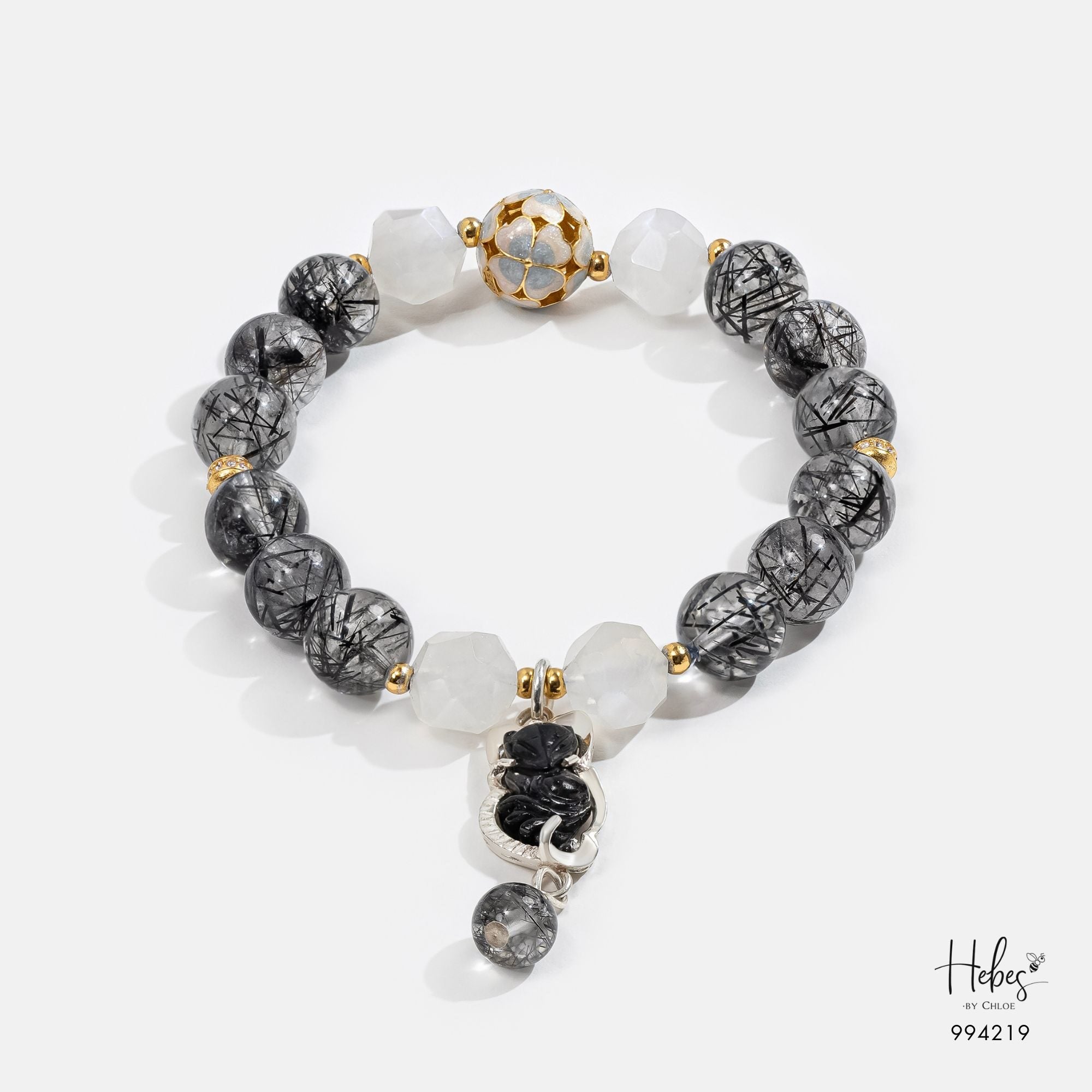 Fortuna Black Rutilated Fairy Fox Bracelet 994219