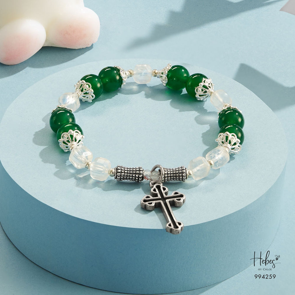 Starlit Guide Green Agate Bracelet 994259