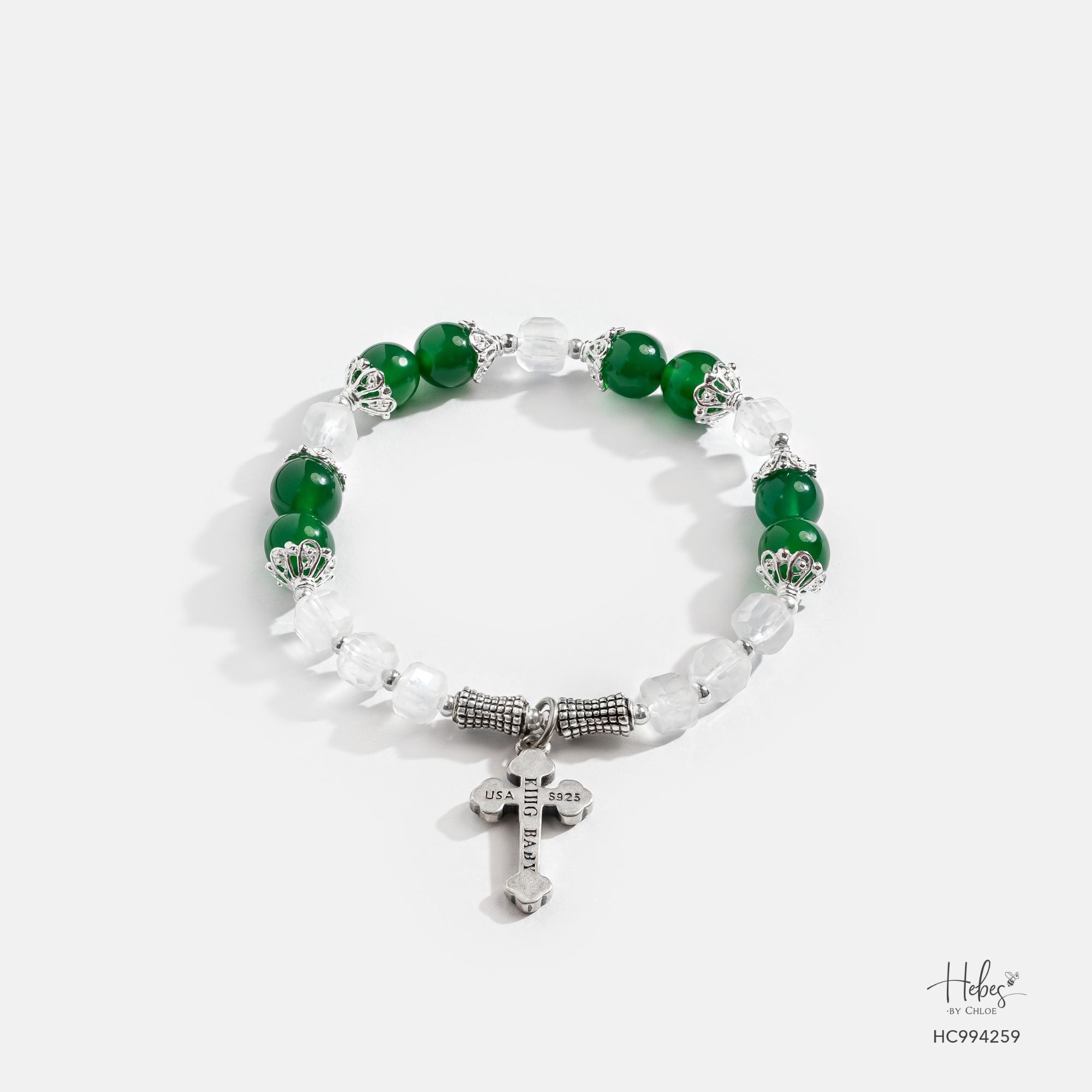 Starlit Guide Green Agate Bracelet 994259