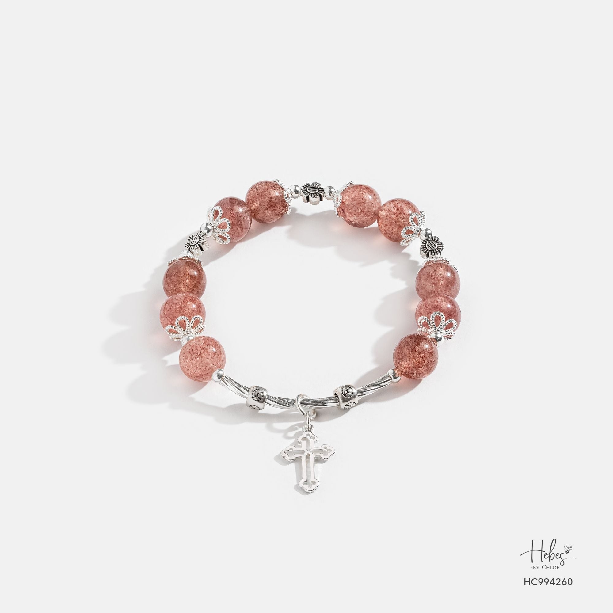 Heavenly Star Red Strawberry Quartz Bracelet 994260