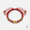 Mantra Red Rutilated Wealth Bracelet 994331