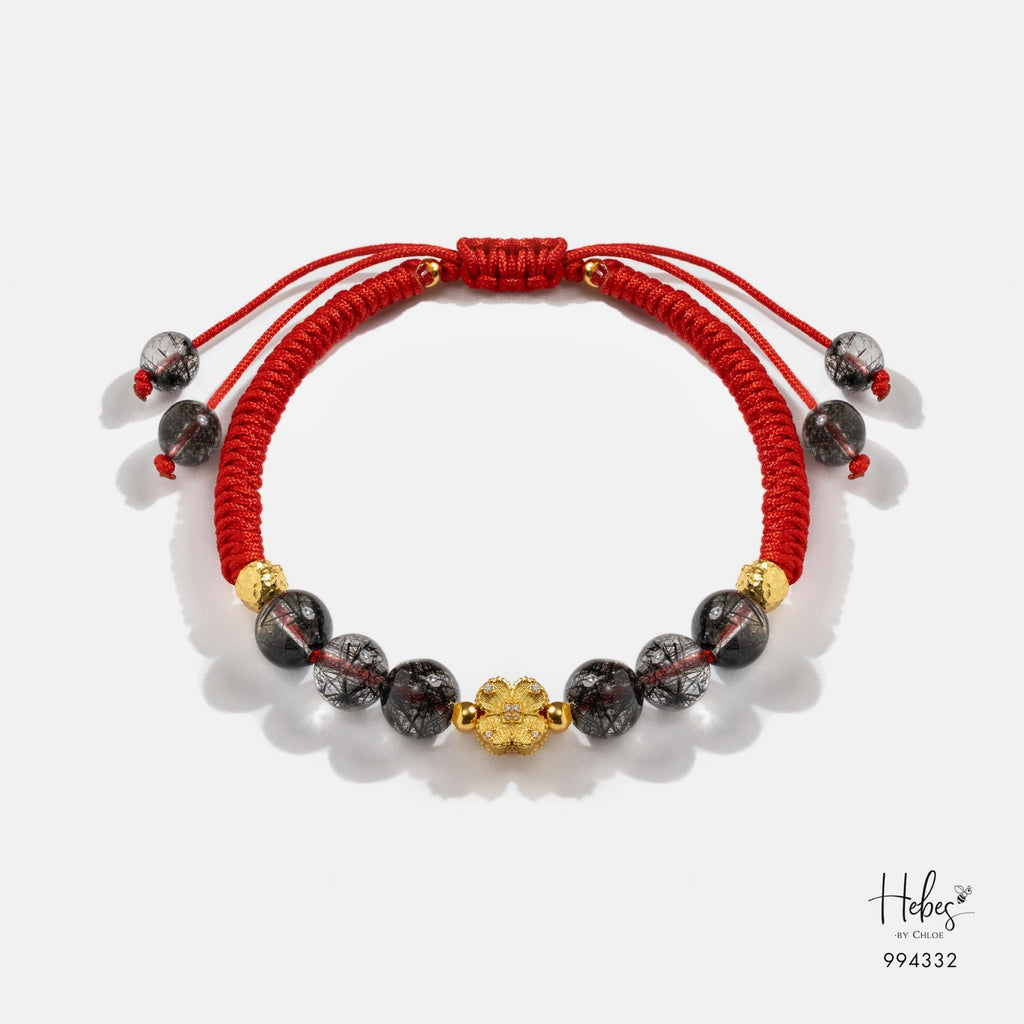 Mantra Black Rutilated Wealth Bracelet 994332