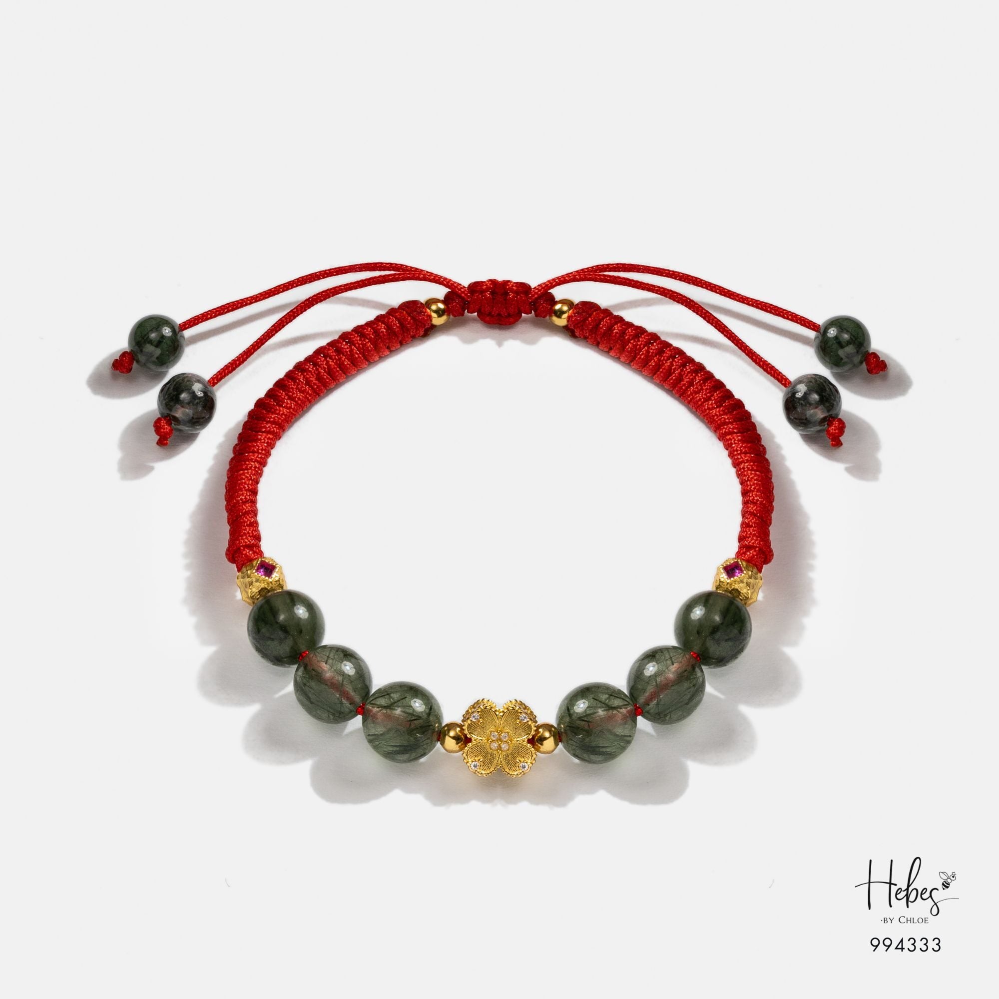 Mantra Green Rutilated Wealth Bracelet 994333