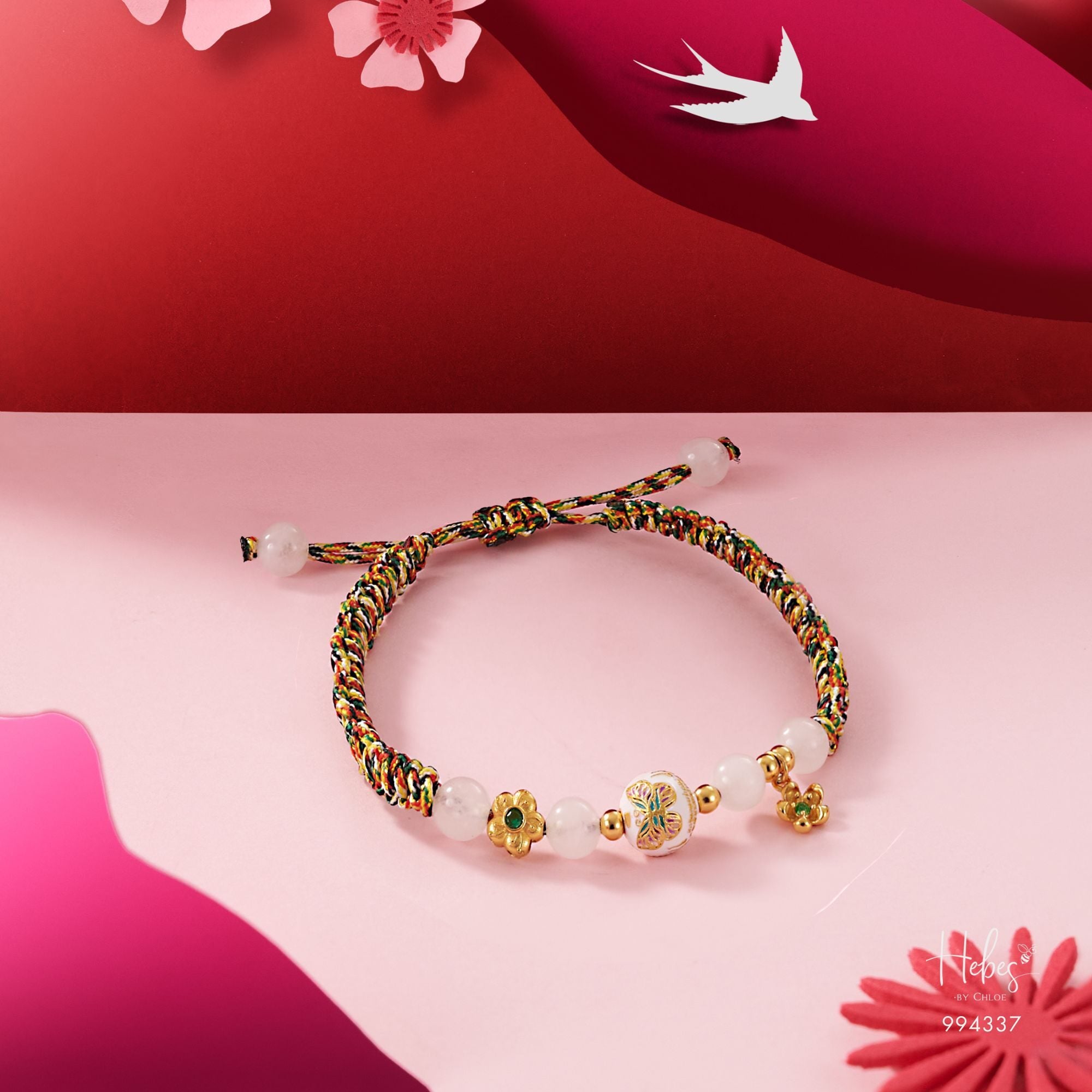 Mantra Floral Blessing Five-Color Bracelet 994337