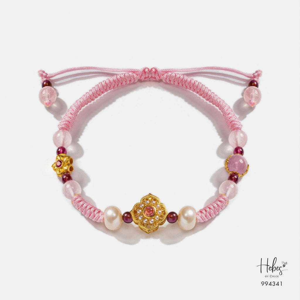 Mantra Love Flow Rose Quartz Bracelet 994341