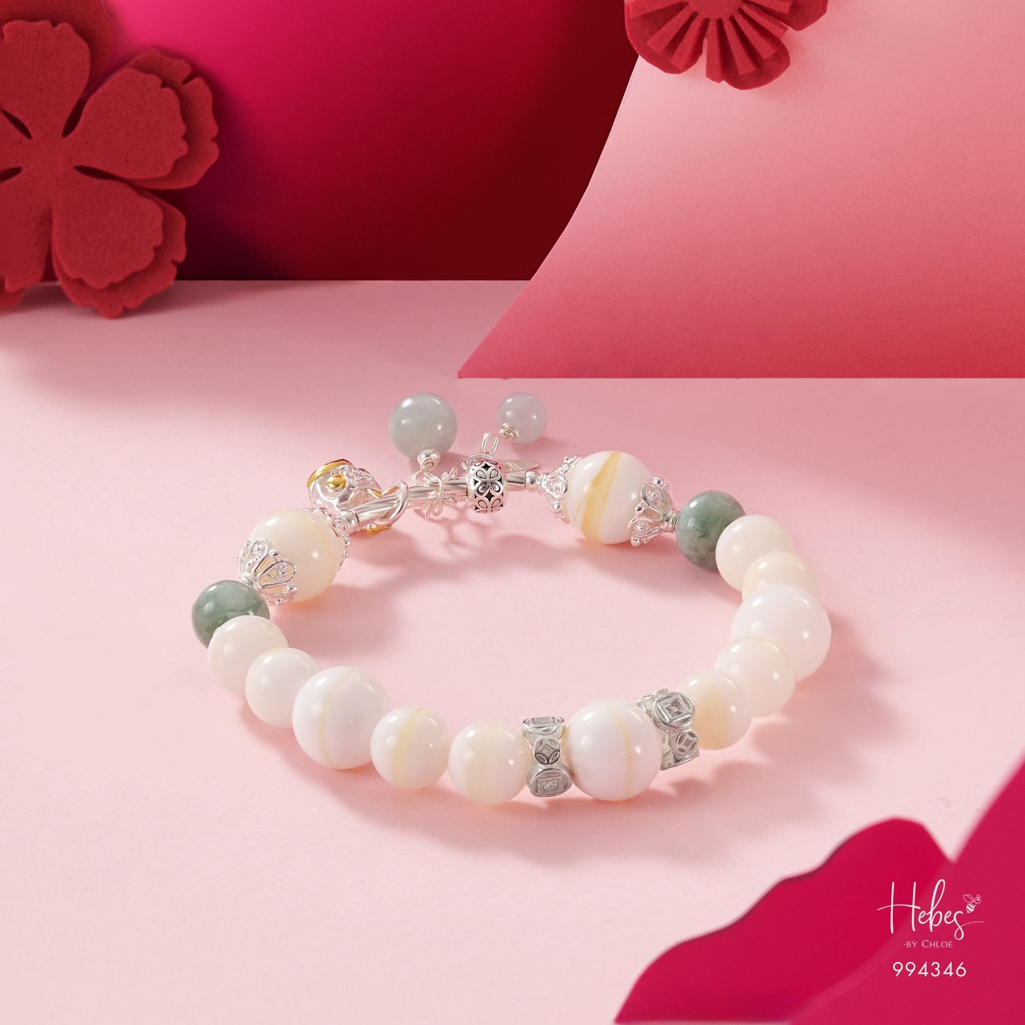 White Shell x Jade Eternal Vitality Bracelet 994346