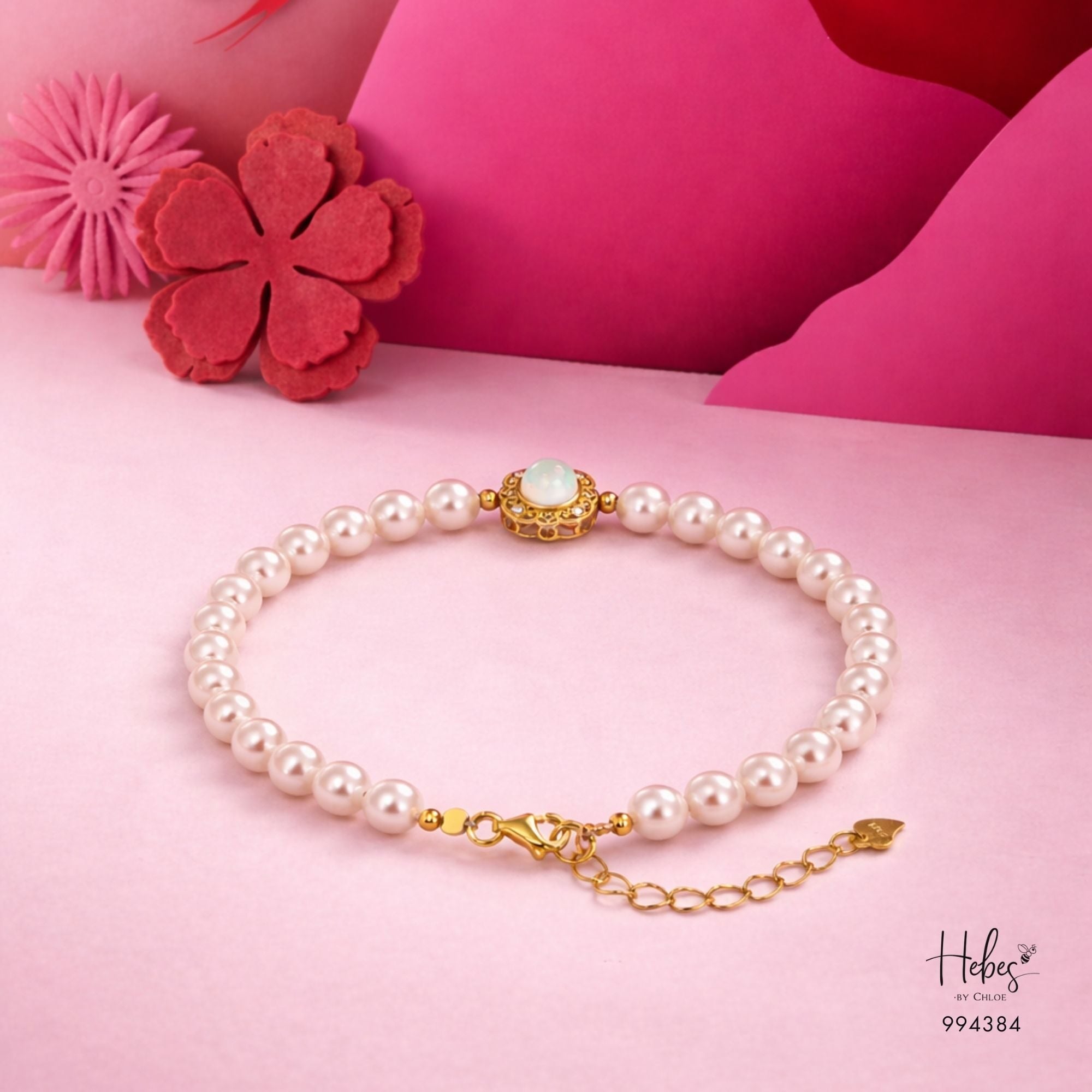 Akoya Pearl Opal Petal Glow Bracelet 994384