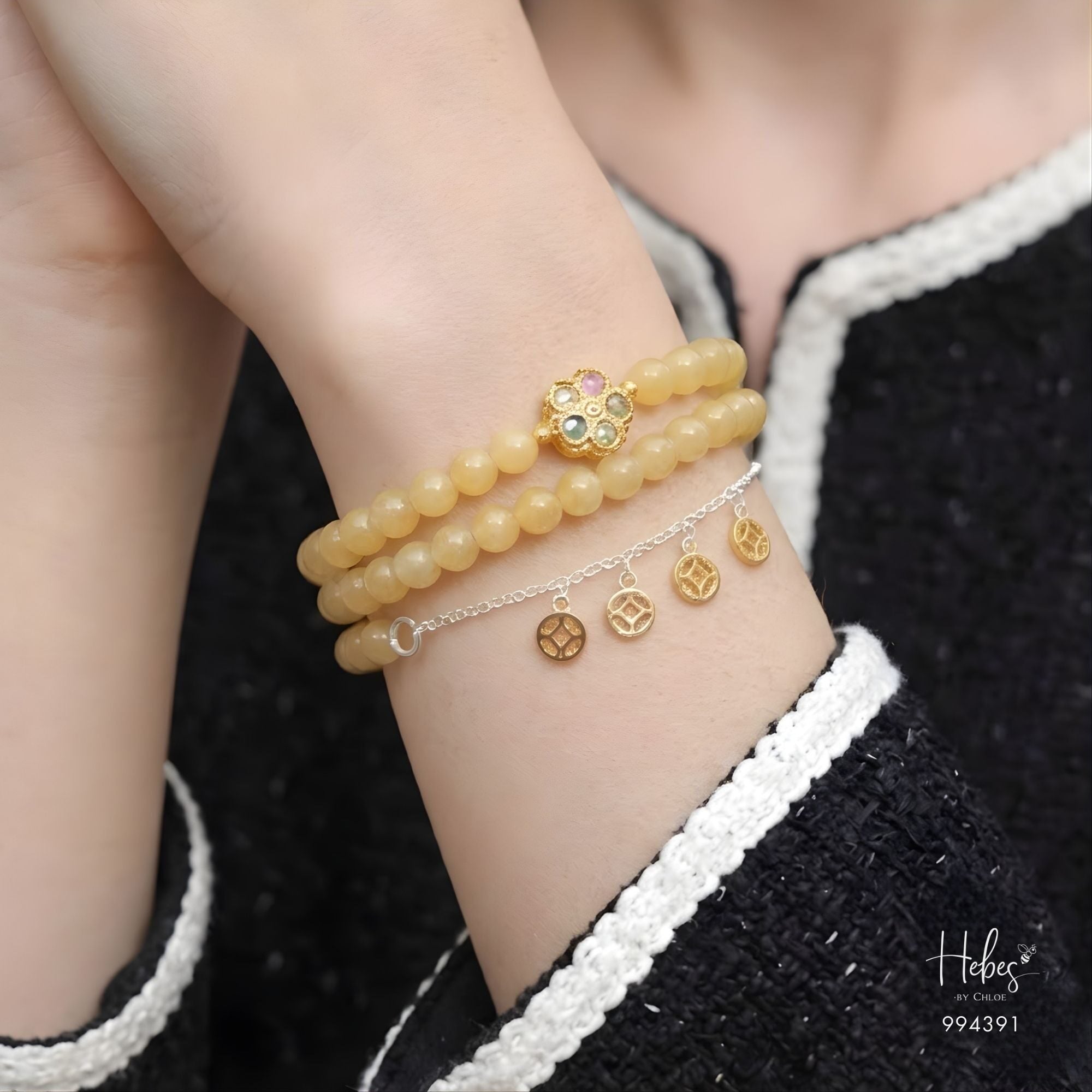 Yellow Jade Sovereign Harvest Bracelet 994391