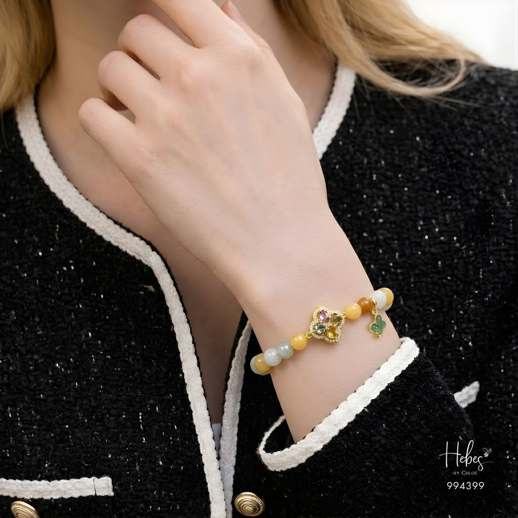Four - Tone Jade Tranquil Aura Bracelet 994399