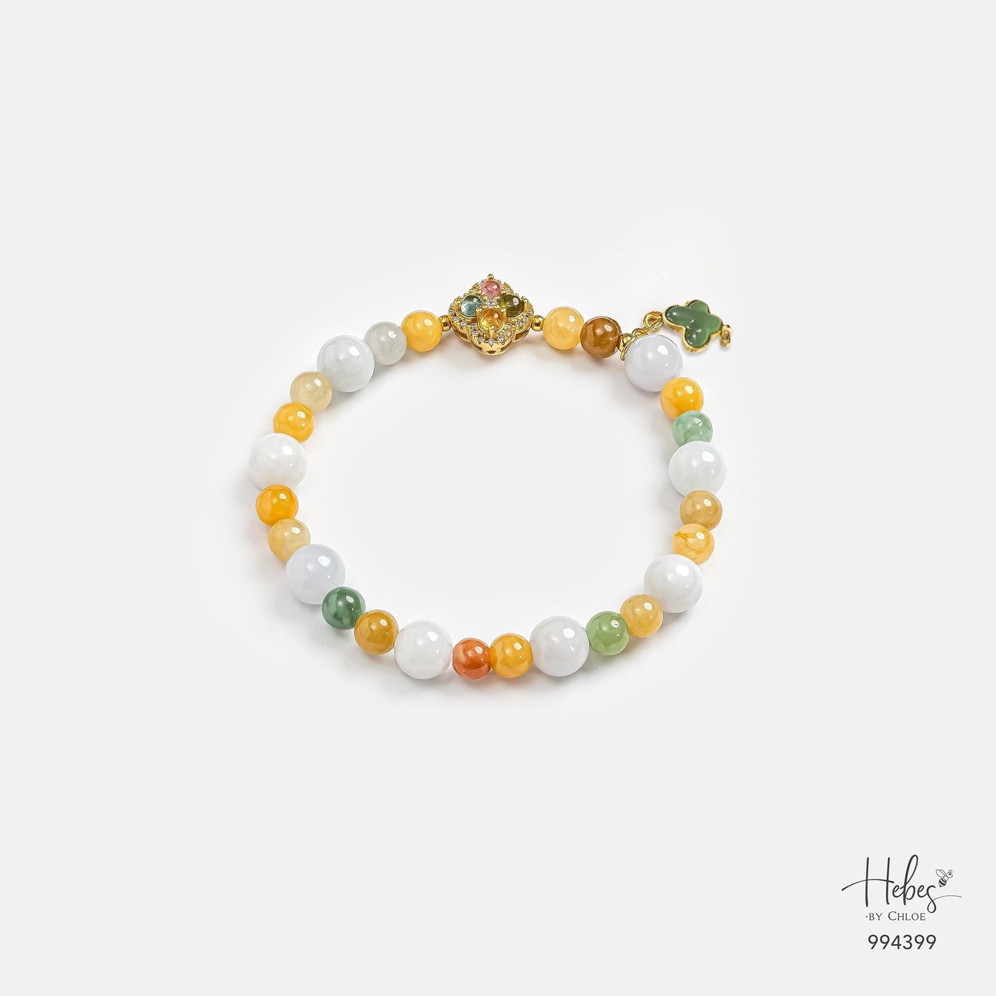 Four - Tone Jade Tranquil Aura Bracelet 994399