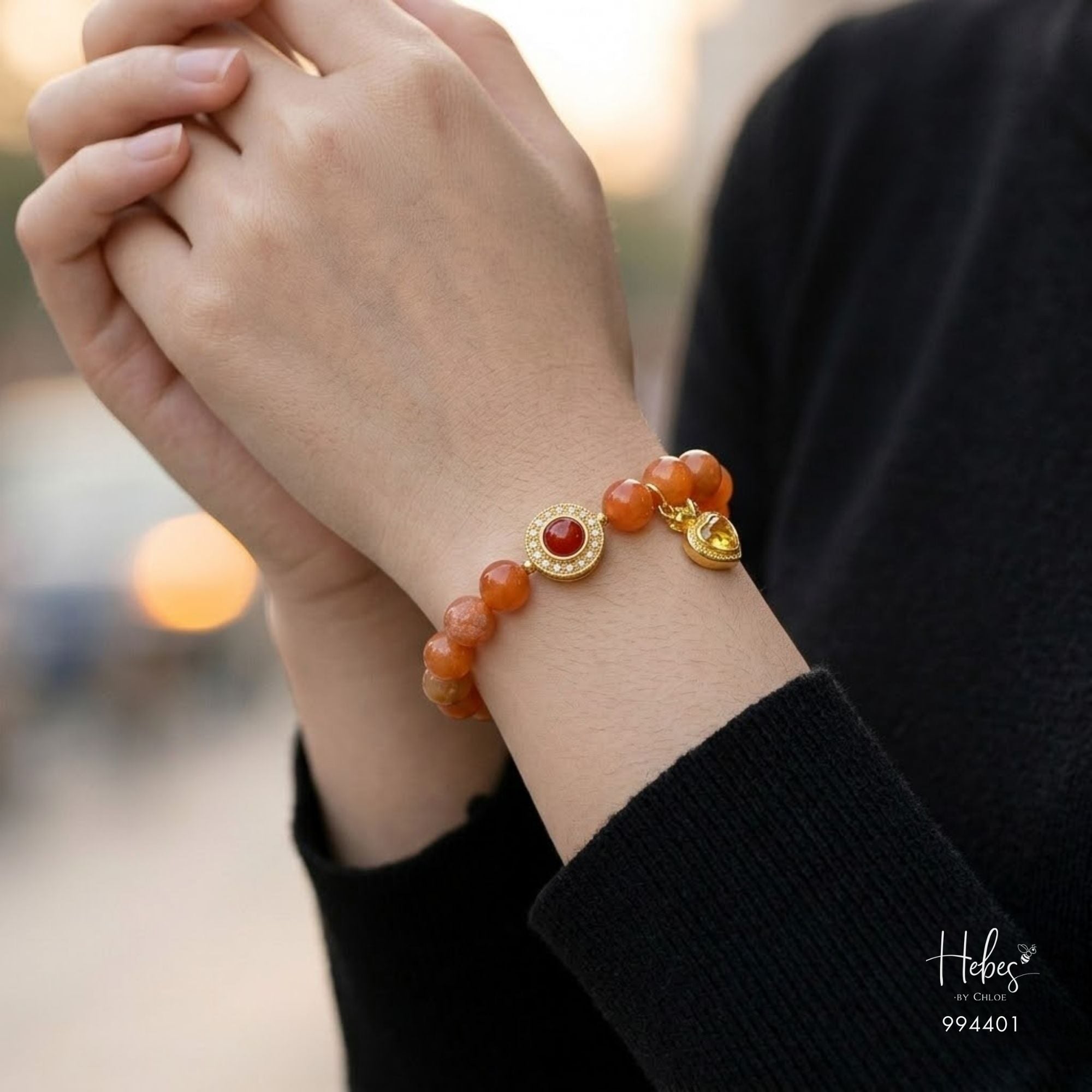 Orange Jade Sovereign Mind Bracelet 994401