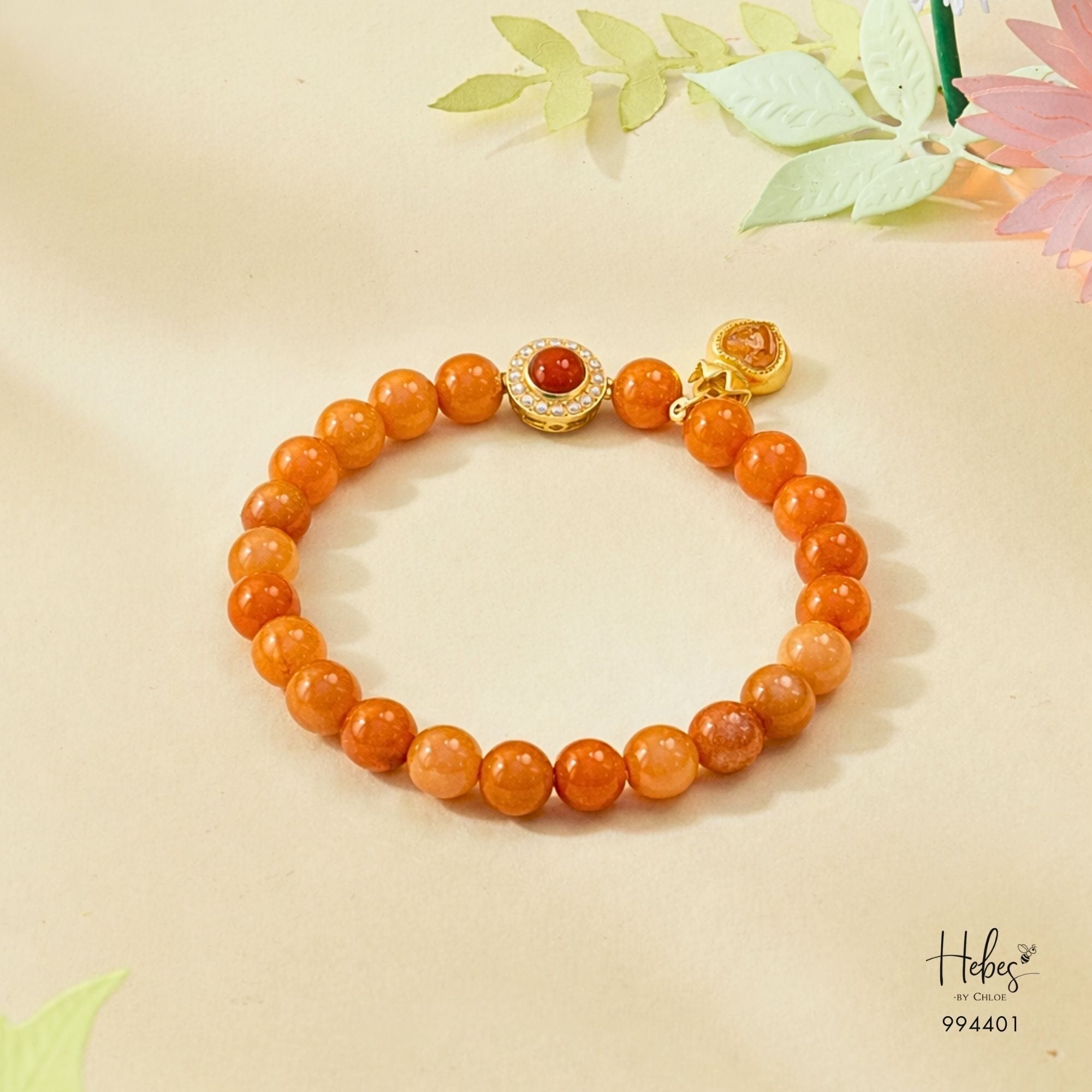 Orange Jade Sovereign Mind Bracelet 994401