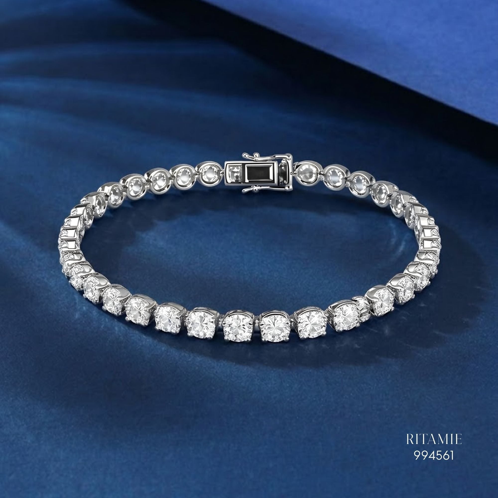 The Grand Tennis Moissanite - 5mm Silver Bracelet994561