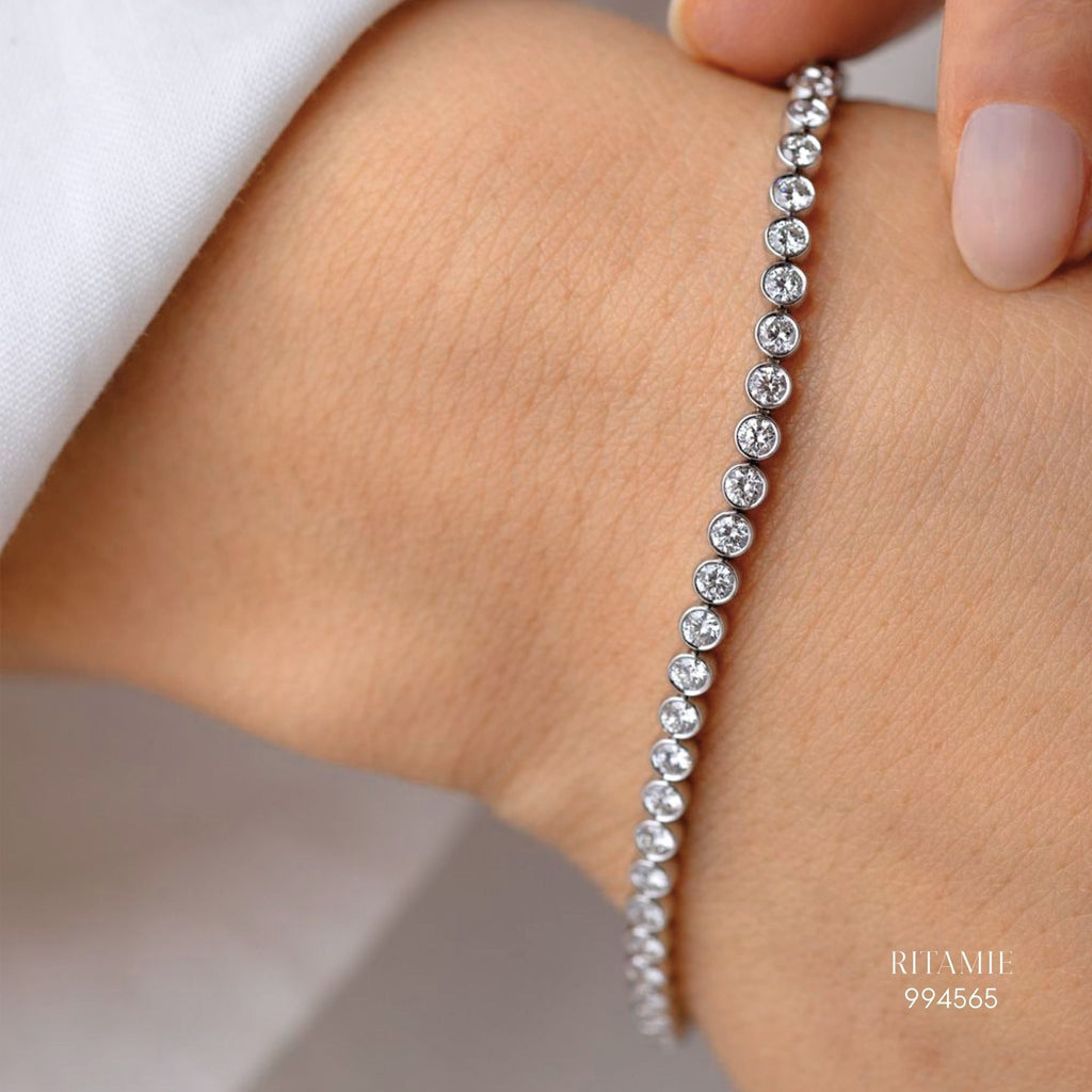 The Bezel Lumiere Moissanite - 2.5mm Tennis Bracelet 994565