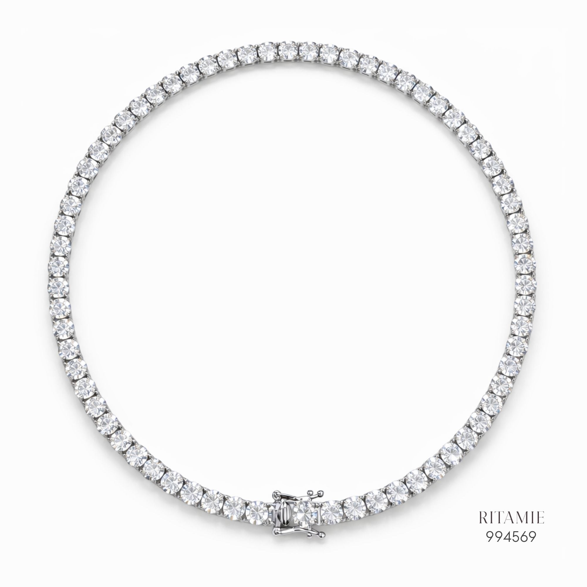 The Majestic Imperial Tennis Silver Necklace 994569
