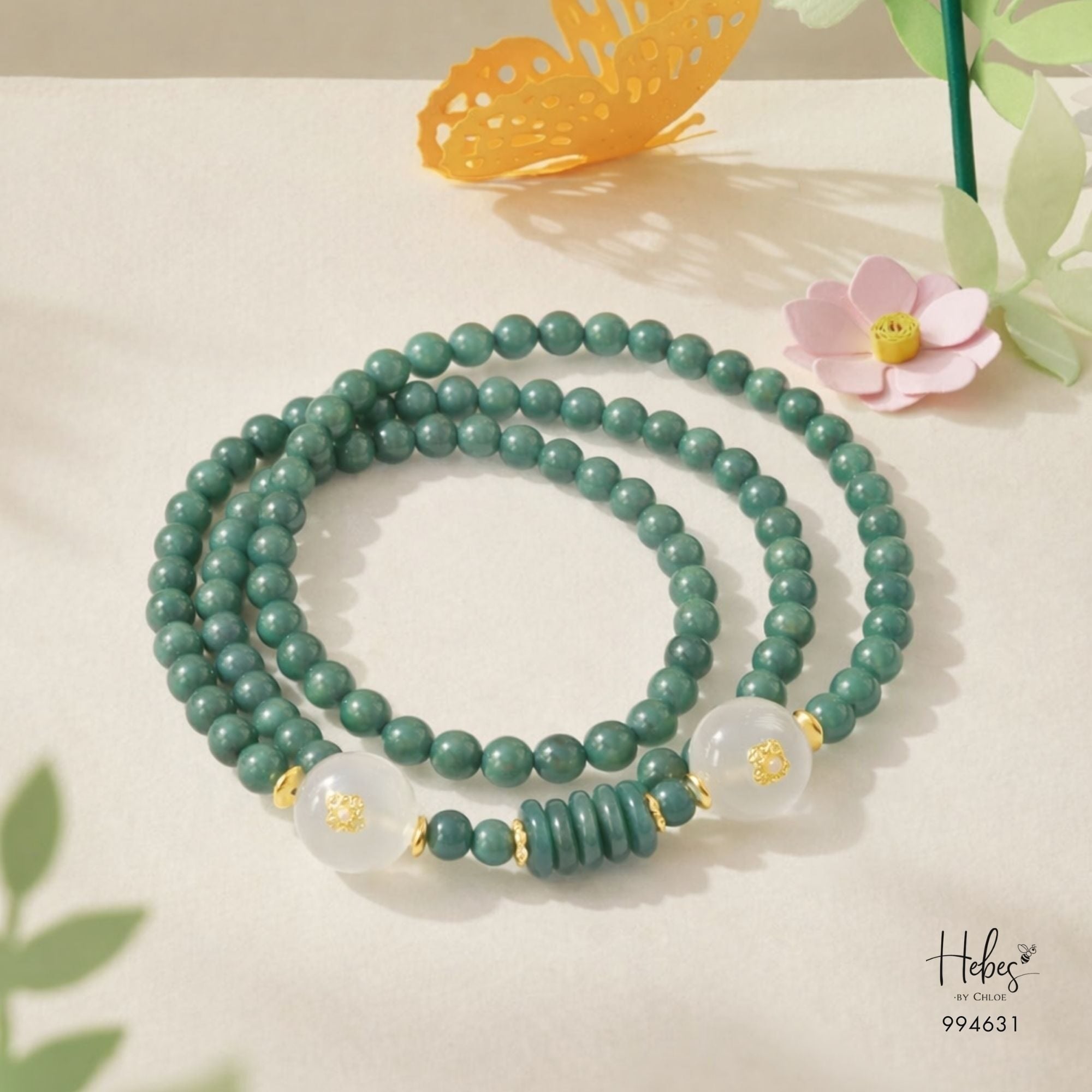 Three -Wraps Turquoise Bracelet 994630