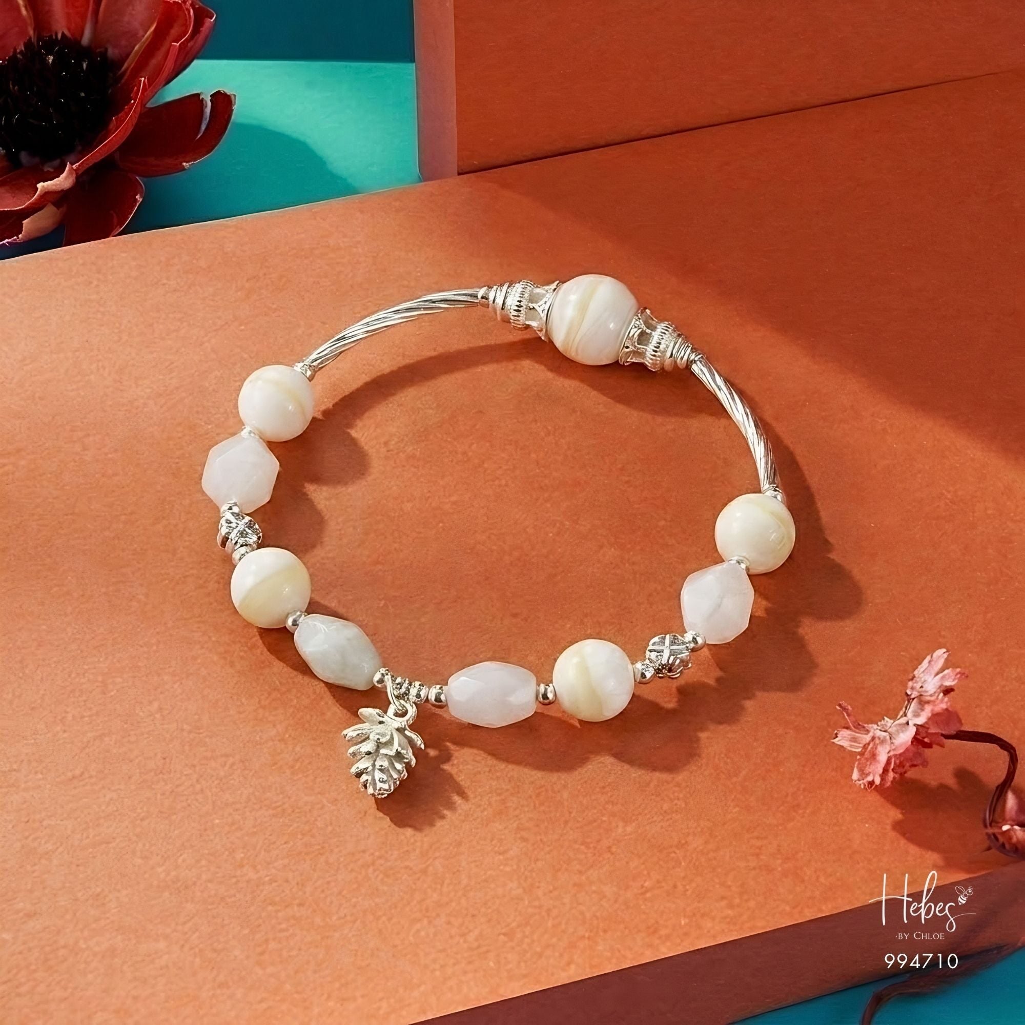 White Shell Pine Serenity Bracelet 994710