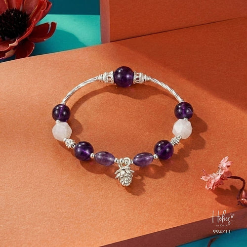 Amethyst Pine Serenity Bracelet 994711