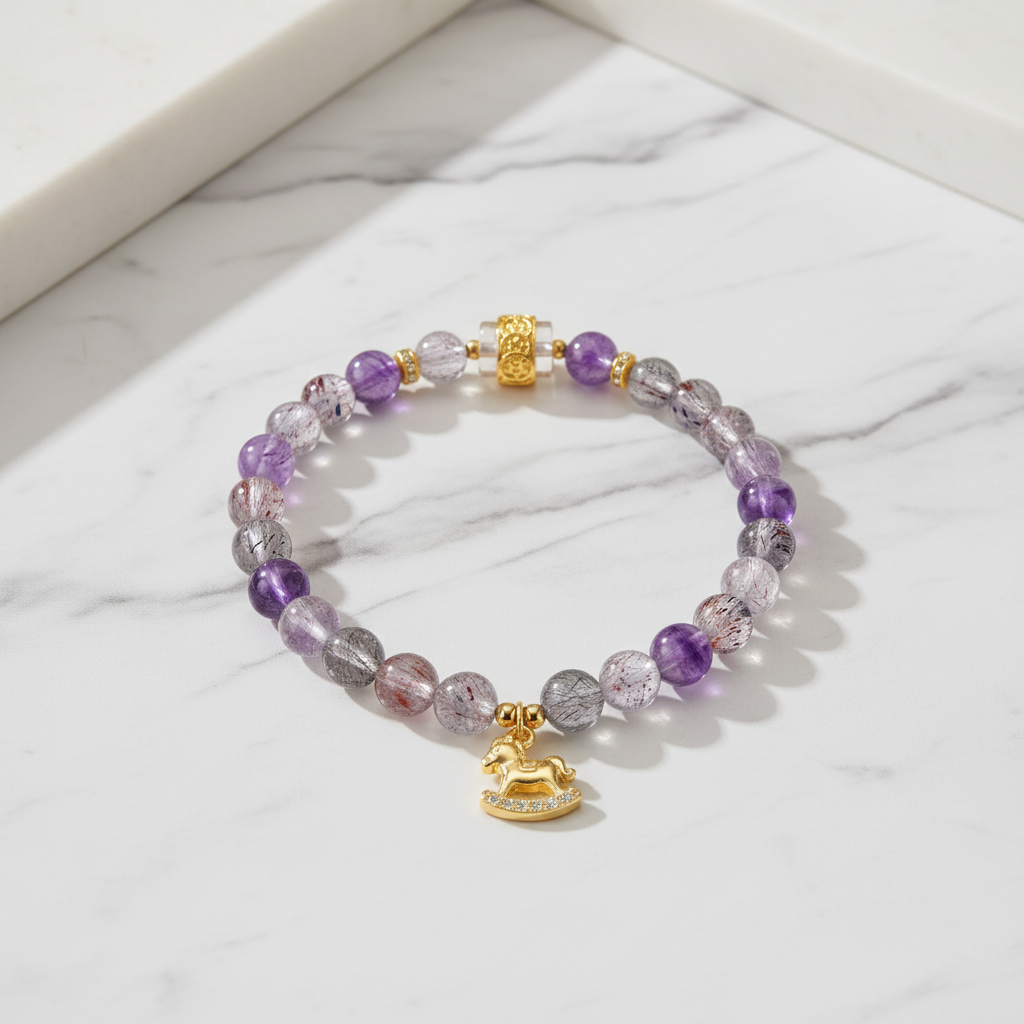 Super Seven Lucky Horse Bracelet 994748