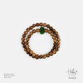 Vietnamese 108 Beads Agarwood Jade Lotus Bracelet HC2421
