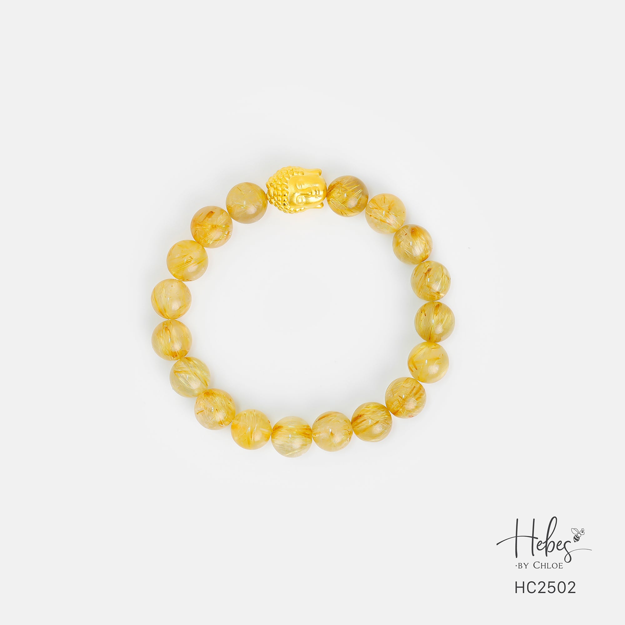 Hebes Gold Rutilated Quartz Bracelet HC2502