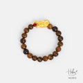 Indonesian Agarwood Jade Dragon Charm Bracelet HC2512