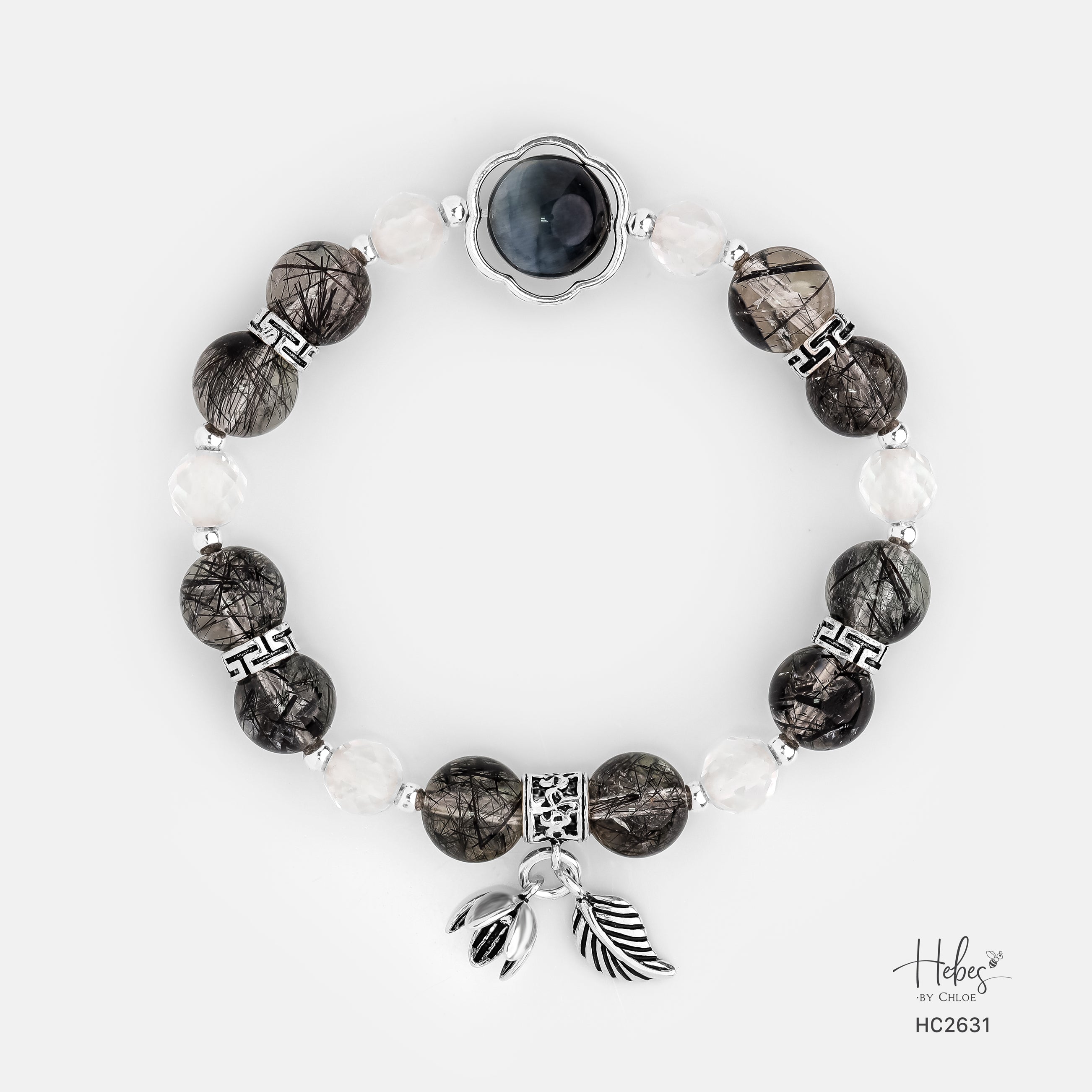 Hebes Black Rutilated Quartz Bracelet HC2631