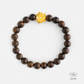 Indonesian Agarwood Lotus Charm Bracelet HC2639