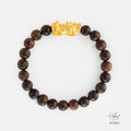 Indonesian Agarwood Pixiu Dragon Charm Bracelet HC2643