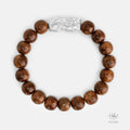 Vietnamese Agarwood Pixiu Dragon Charm Bracelet (10mm) - HC2660