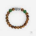 Vietnamese Agarwood Jade Pixiu Dragon Charm Bracelet HC2743