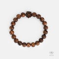 Vietnamese Agarwood Lotus Charm Bracelet (8mm) - HC2750