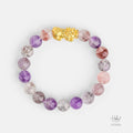 24K Gold Pixiu Super Seven Bracelet (9mm) 992826