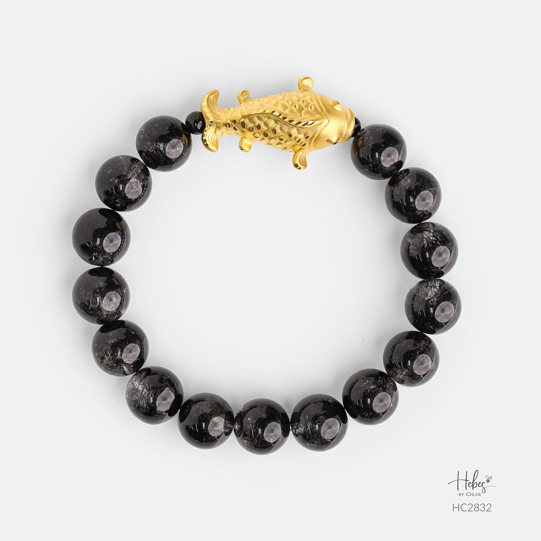 Hebes Black Rutilated Quartz Bracelet HC2832