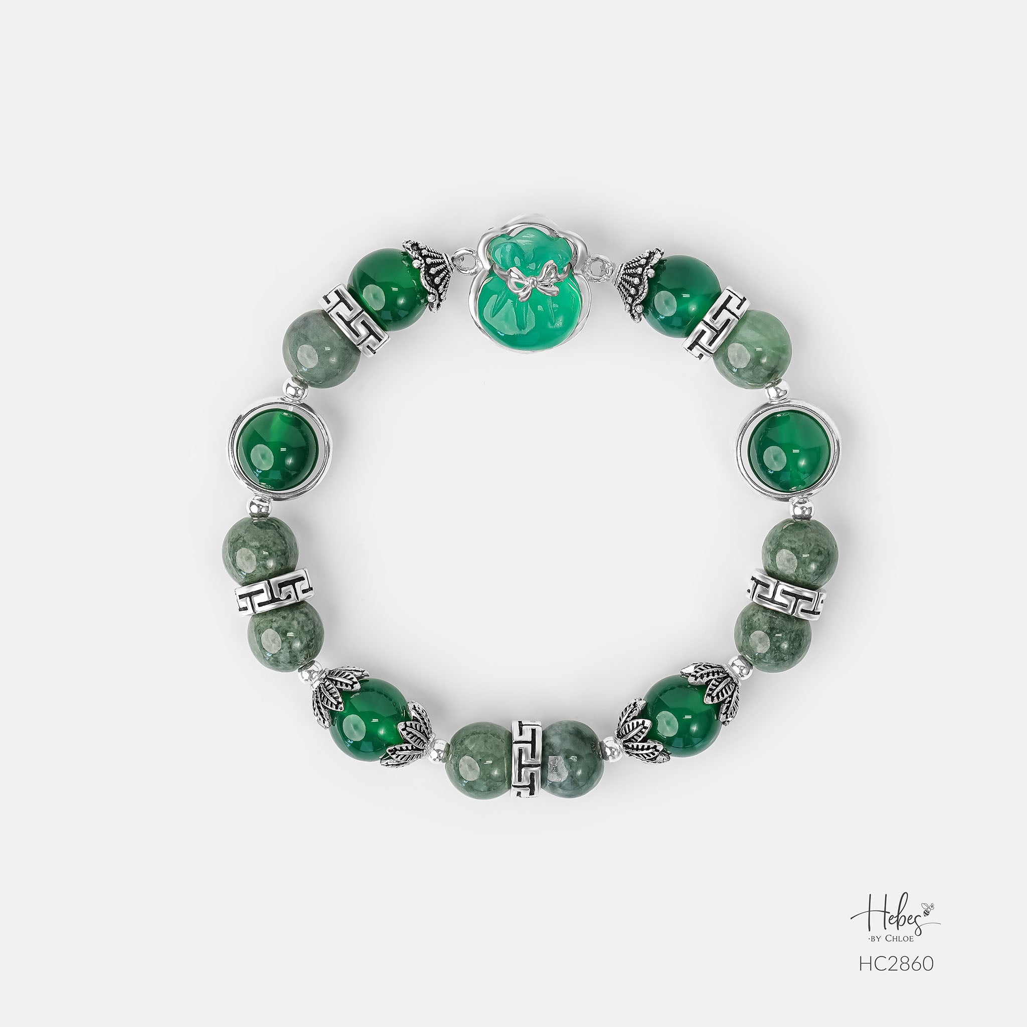 Hebes Green Agate Bracelet HC2860