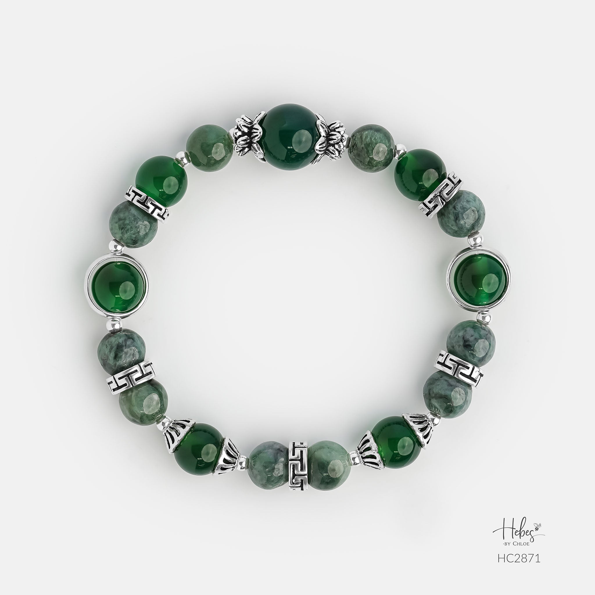 Hebes Green Agate Bracelet HC2871