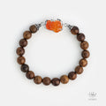Vietnamese Agarwood Red Agate Pixiu Dragon Charm Bracelet HC2893